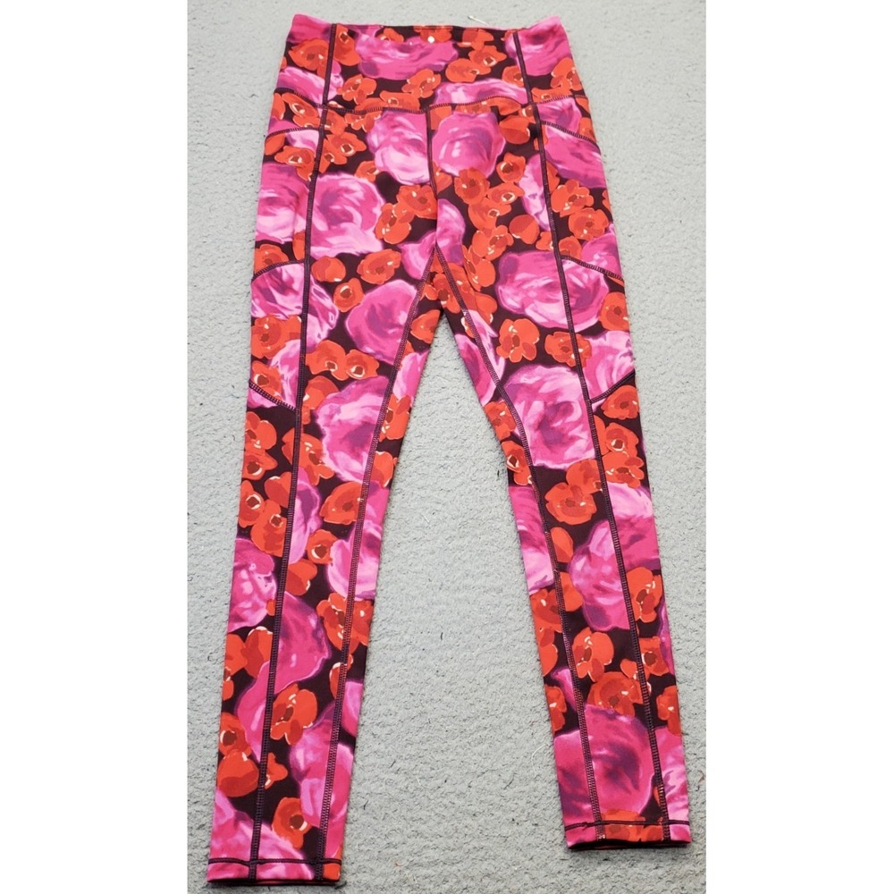 Kate Spade New York Electric Rose Studio Legging Womens XS Multi Stretch Pull On